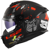 Κράνος LS2 FF808 STREAM II ANGRY MONKEY M Black Red