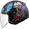 Κράνος LS2 OF616 AIRFLOW II ZOMBIE II Black Red Blue