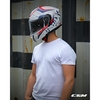 Κράνος CGM 569G CITY White Blue Red
