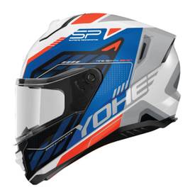 Κράνος YOHE FF987 G9A Λευκό/Μπλε