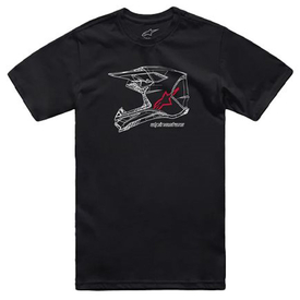 T-Shirt Alpinestars MX Helmet CSF Black