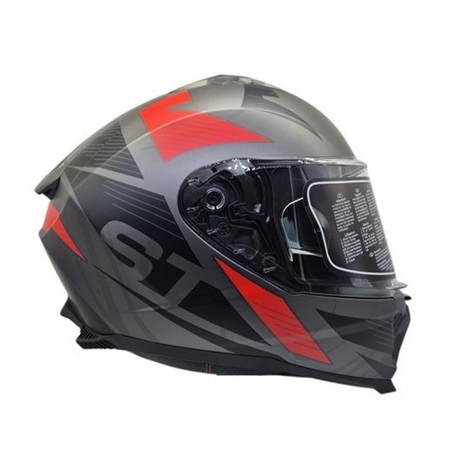 Κράνος FSD 865 Grey/Red Matt