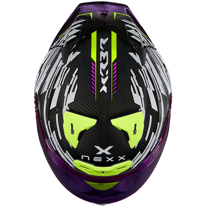 Κράνος NEXX X.R3R GLITCH RACER White/Neon