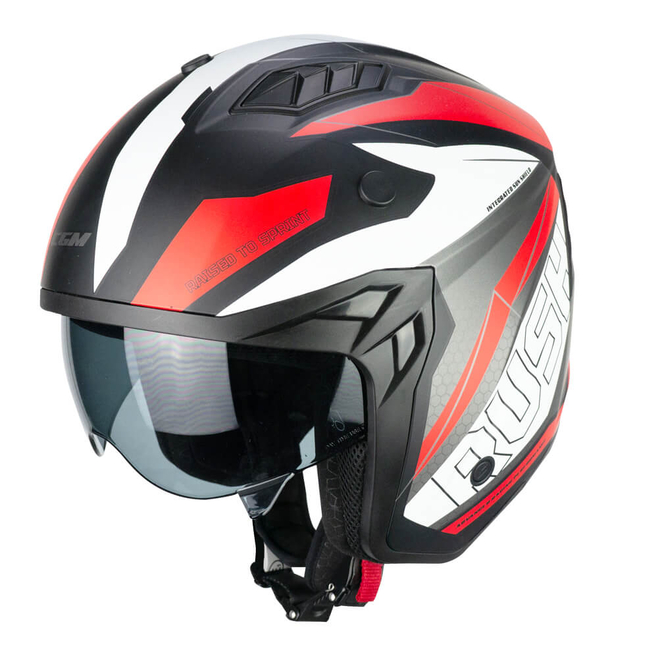 Κράνος CGM RUSH DUAL 155G White/Red