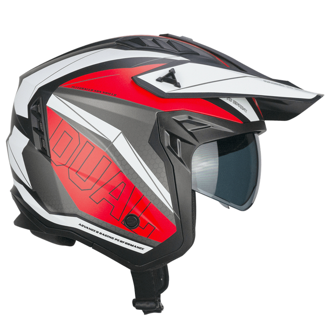 Κράνος CGM RUSH DUAL 155G White/Red