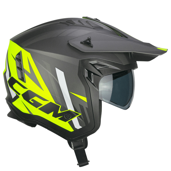 Κράνος CGM RUSH SPRINT 155X  Black Fluo