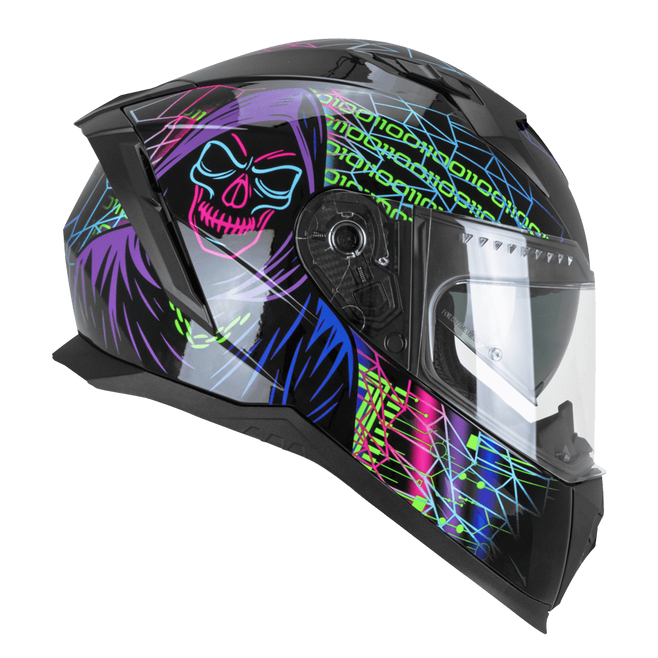 Κράνος CGM 311T BLAST TECH Black Violet Green fluo
