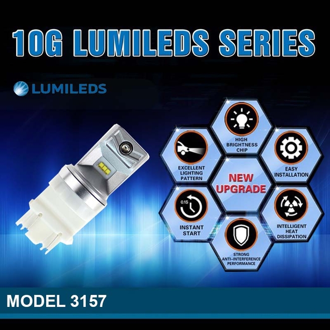 Λάμπα Led πίσω stop ακάλυκη 3157 lumiled 6500K