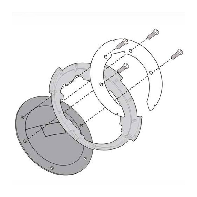 Βάση Κλειδώματος σάκου στο ρεζερβουάρ GIVI BF88 TRACER 07 20-24