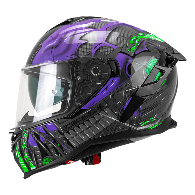 Κράνος CGM 363R SHOT VILAIN Black Violet Green