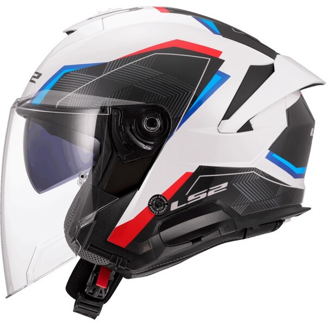 Κράνος LS2 OF618 VERSO II AIR Gloss White Blue Red