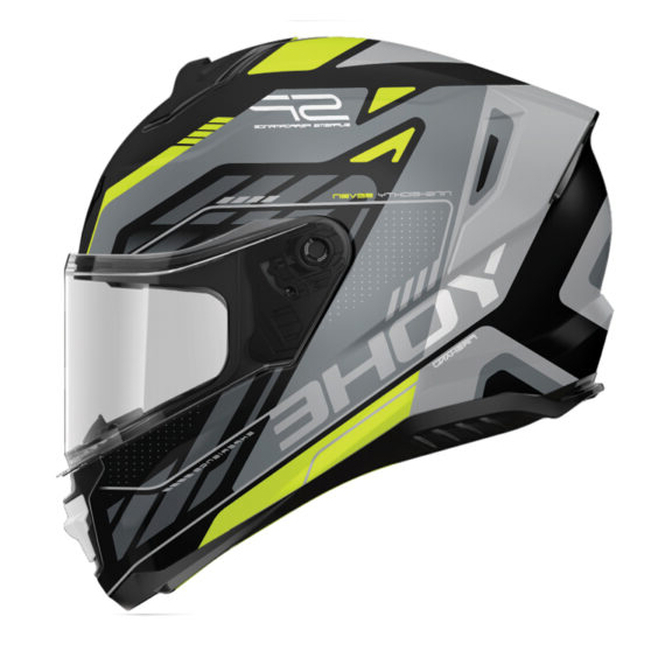 Κράνος YOHE FF987 G9F Μαύρο/Fluo Κίτρινο