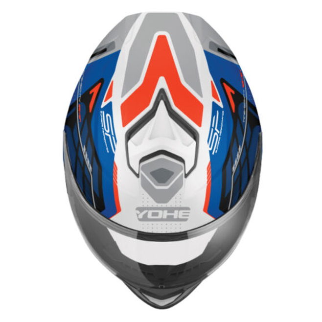 Κράνος YOHE FF987 G9A Λευκό/Μπλε