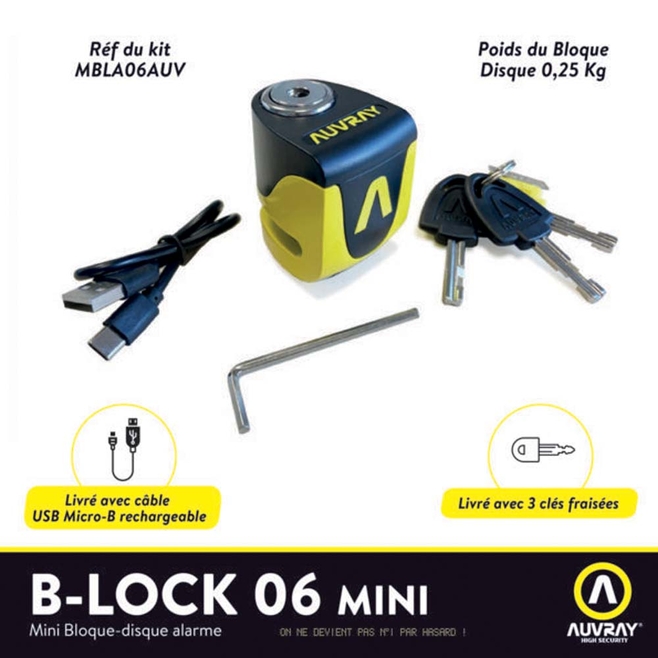 Κλειδαριά Δισκόφρενου ΜΙΝΙ AUVRAY 5.5mm