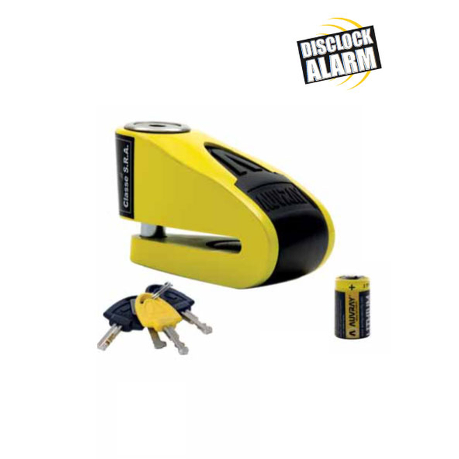 Κλειδαριά δισκοφρένου Auvray B lock 10 Yellow/Black + Alarm 120 db