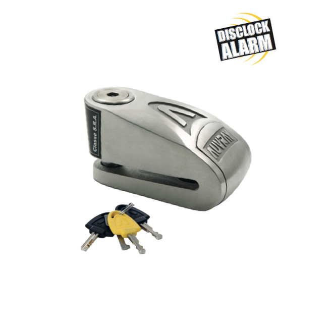 Κλειδαριά δισκοφρένου Auvray B lock 14 Inox + Alarm 120 db