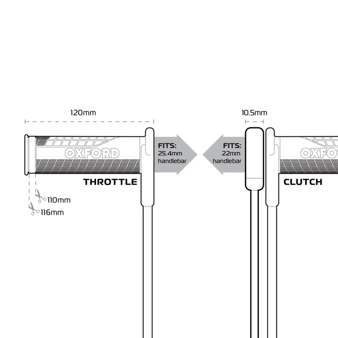Χειρολαβές Θερμαινόμενες OXFORD Advanced Touring
