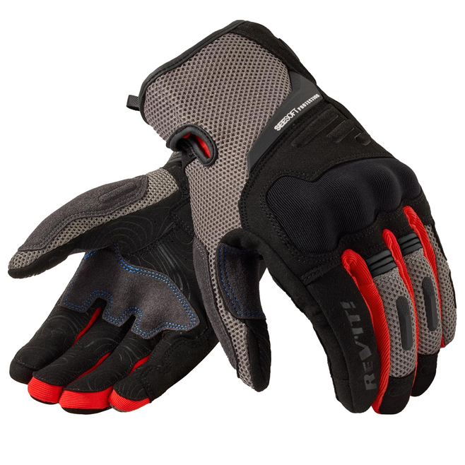 Καλοκαιρινά Γάντια REVIT CAVERN Grey/Red