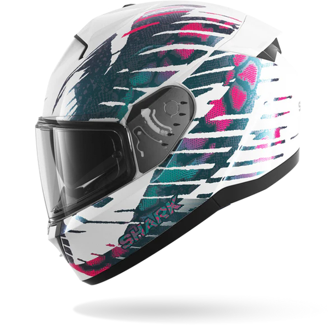 Κράνος SHARK RIDILL 2 REPTAIA White Violet Cameleon