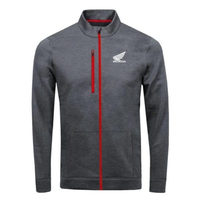 Honda Ζακέτα Tactical Zipper Sweater Grey/Red