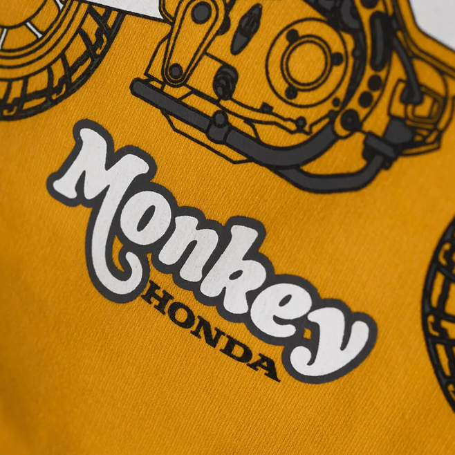 Honda Φούτερ Monkey Hoodie Yellow