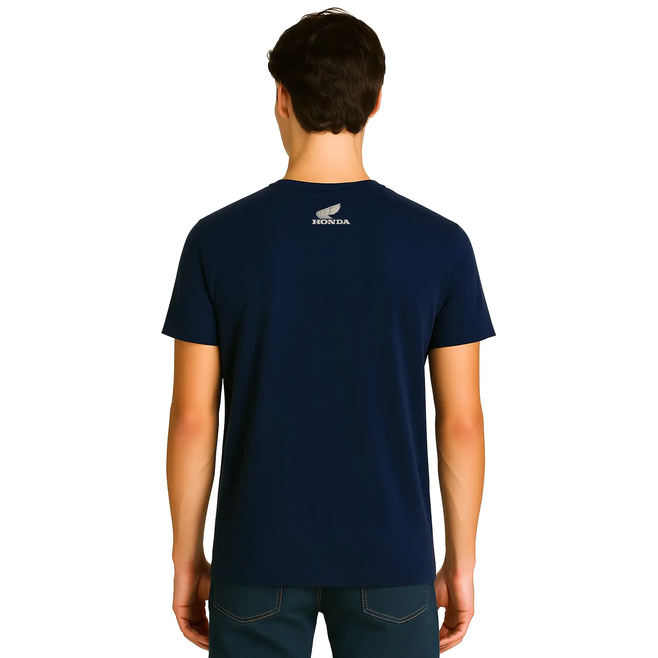 Honda T-Shirt Wing Logo Blue