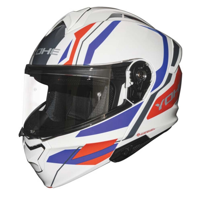 Κράνος Flip-Up YOHE  935 SV G50A Λευκό-Μπλε-Κόκκινο