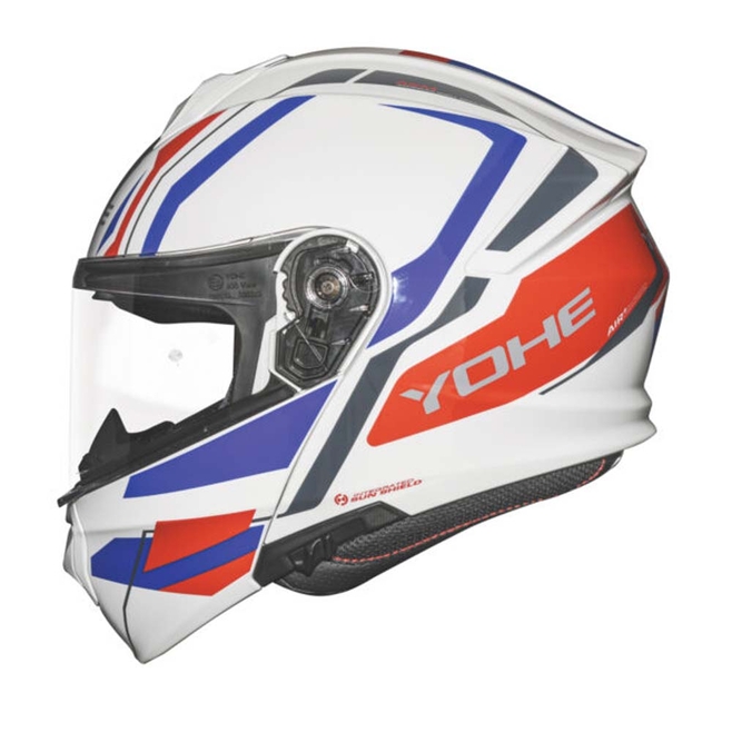 Κράνος Flip-Up YOHE  935 SV G50A Λευκό-Μπλε-Κόκκινο
