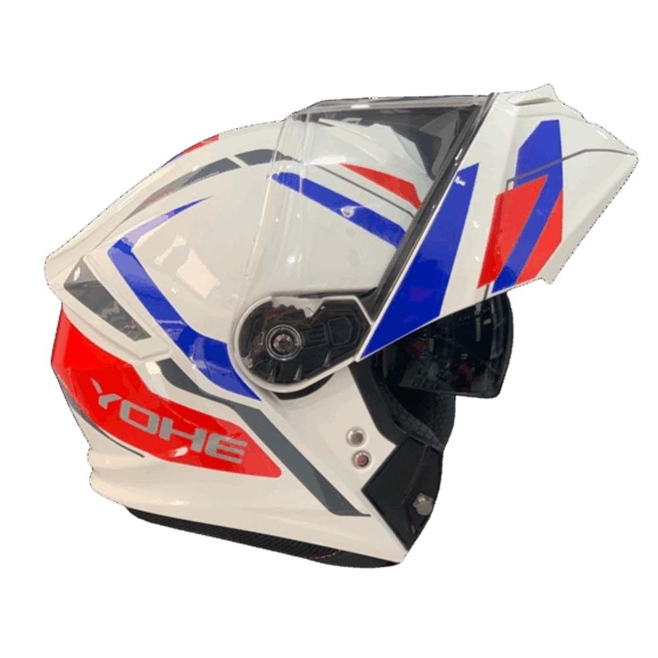 Κράνος Flip-Up YOHE  935 SV G50A Λευκό-Μπλε-Κόκκινο