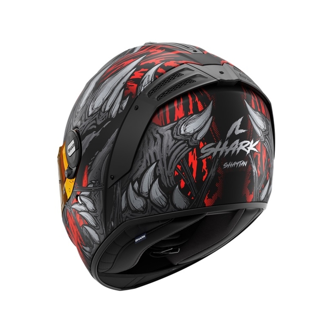 ΚΡΑΝΟΣ SHARK SPARTAN RS SHAYTAN MAT ΜΑΥΡΟ/ΚΟΚΚΙΝΟ