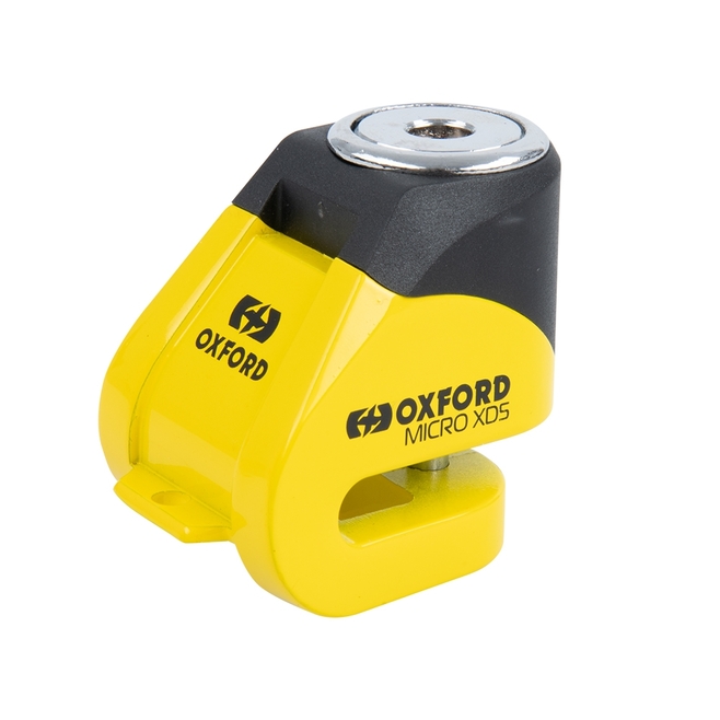 Κλειδαριά δισκοφρένου OXFORD Micro XD5 Disc Lock Yellow/Black
