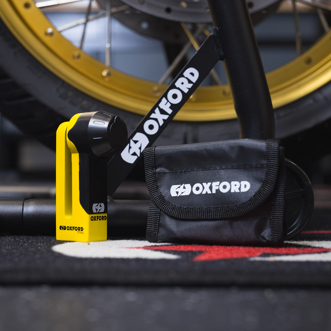 Κλειδαριά δισκοφρένου OXFORD Titan 10mm Pin Disc Lock Yellow