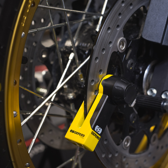 Κλειδαριά δισκοφρένου OXFORD Titan 10mm Pin Disc Lock Yellow