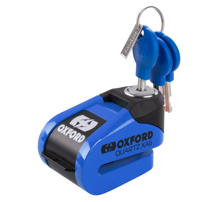 Κλειδαριά δισκοφρένου OXFORD Quartz XA6 Alarm Disc Lock Blue