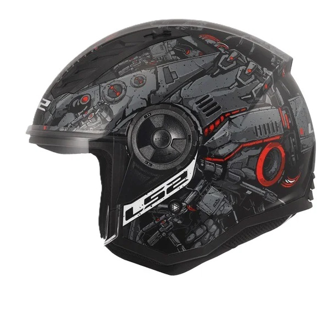 Κράνος LS2 OF616 AIRFLOW 2 CREATUR Grey Red