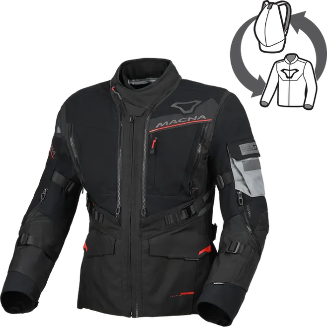 Μπουφάν 4 Εποχών MACNA FLEXODOUS Black