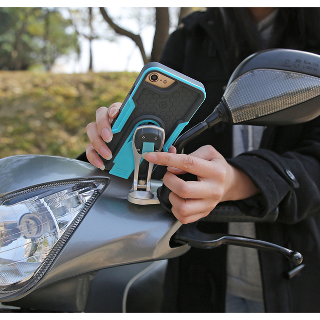 Βάση Στήριξης Καθρέφτη X-GUARD A+ Αλουμινίου Ματ Ασημί