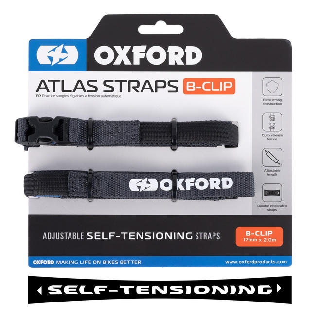 Ιμάντας OXFORD Atlas B-Clip 17mm x 2.0m (Pair)