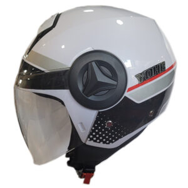 Κράνος YOHE P5 G9 Λευκό/Μαύρο/Κόκκινο