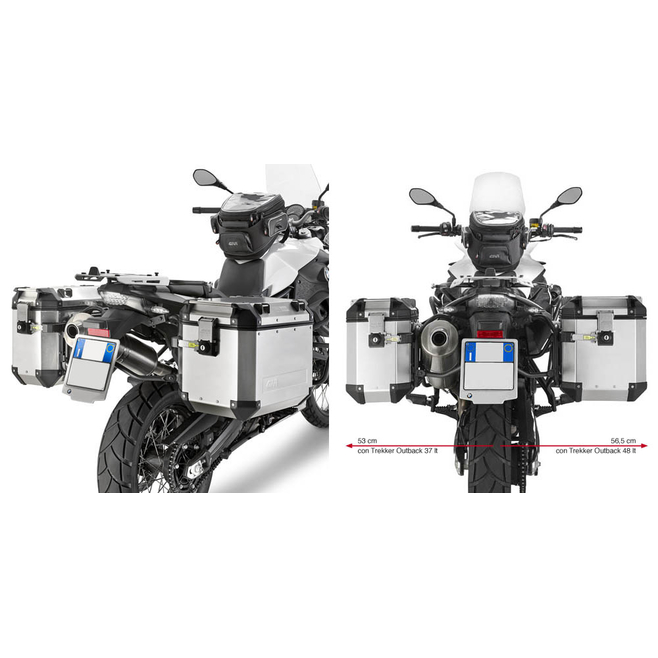 GIVI ΠΛΑΙΝΕΣ ΒΑΣΕΙΣ OBK F 650GS-F700GS-F800GS 2008-13 BMW