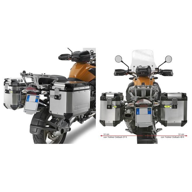 GIVI ΠΛΑΙΝΕΣ ΒΑΣΕΙΣ για ΟΒΚ BMW R1200 GS'04-12