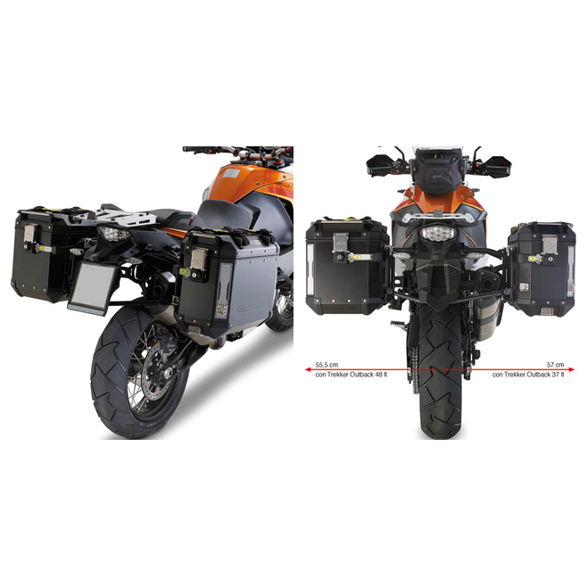 ΠΛΑΙΝΕΣ ΒΑΣΕΙΣ OBK 1190 ADVENTURE'R 2013 KTM GIVI