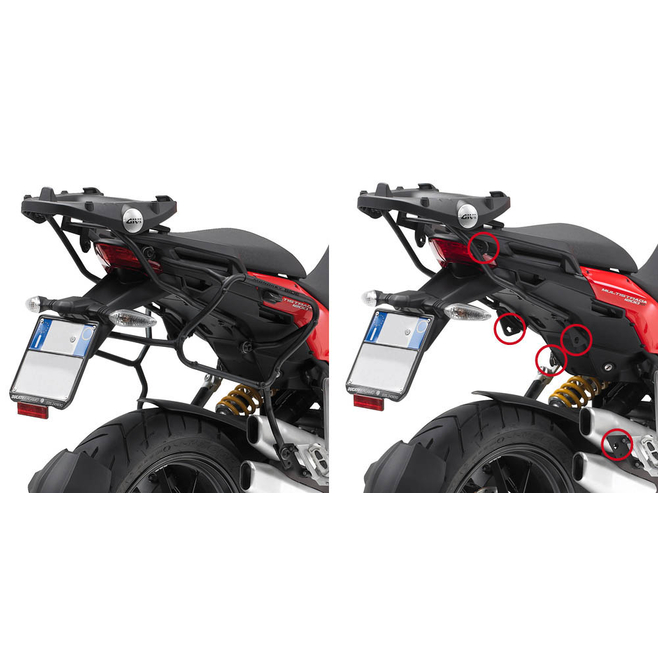 GIVI ΠΛΑΙΝΕΣ ΒΑΣΕΙΣ MULTISTRADA 1200'10 DUCATI