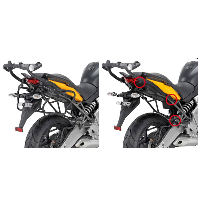 ΠΛΑΙΝΕΣ ΒΑΣΕΙΣ ΒΑΛΙΤΣ.VERSYS 650 2010 GIVI