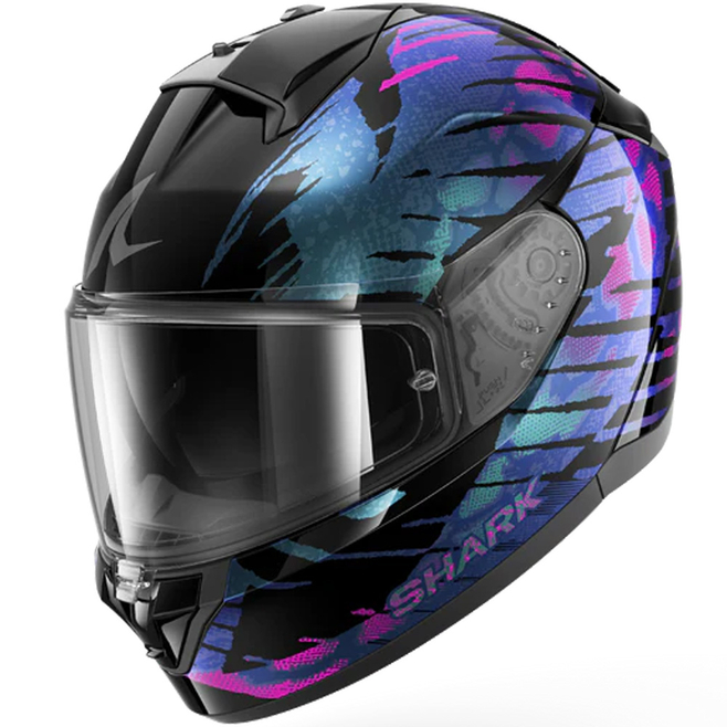 Κράνος SHARK RIDILL 2 REPTAIA Black Violet Glitter