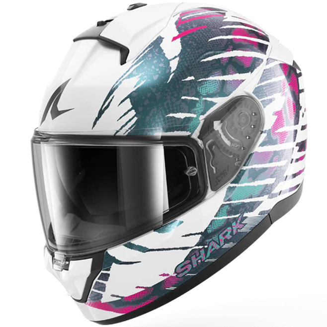 Κράνος SHARK RIDILL 2 REPTAIA White Violet Cameleon