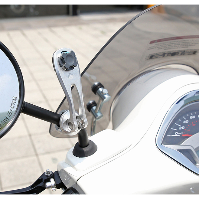 Βάση Στήριξης X-GUARD Small Tube A+ Αλουμινίου Ματ Ασημί