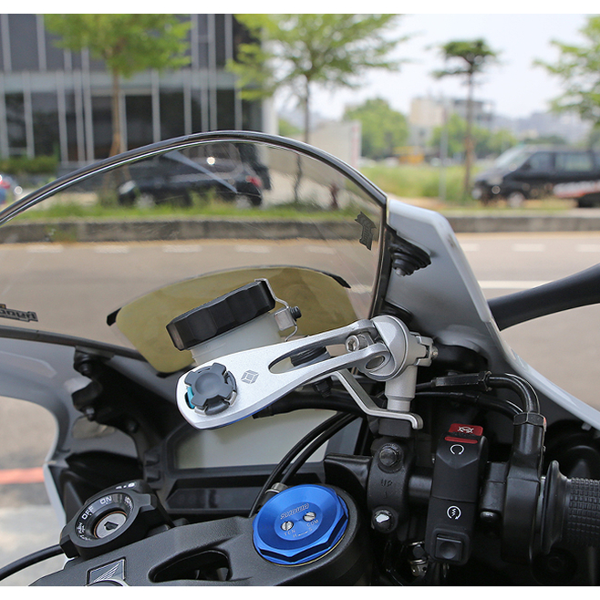 Βάση Στήριξης X-GUARD Small Tube A+ Αλουμινίου Ματ Ασημί