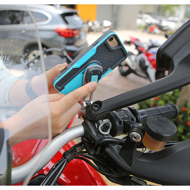 Βάση Στήριξης X-GUARD Small Tube A+ Αλουμινίου Ματ Ασημί