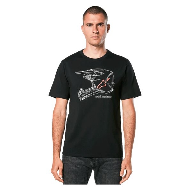 T-Shirt Alpinestars MX Helmet CSF Black